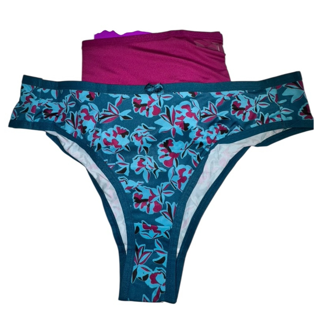 💥5 for 25💥 Hanes Womens Tagless Microfiber Cheeky Panties 2 Pack Sizes 7 NEW NWT